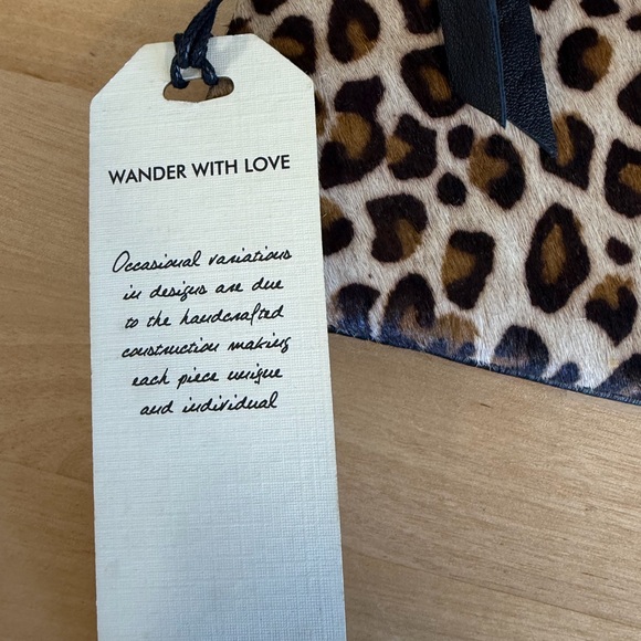 Cleobella Leopard Print Crossbody with Black Trim - Picture 2 of 6